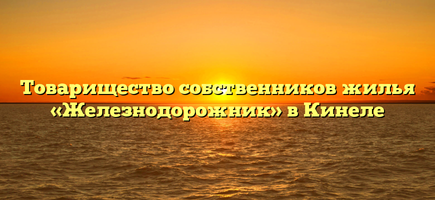 Товарищество собственников жилья «Железнодорожник» в Кинеле