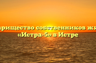 Товарищество собственников жилья «Истра-5» в Истре