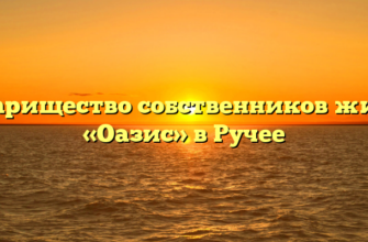 Товарищество собственников жилья «Оазис» в Ручее