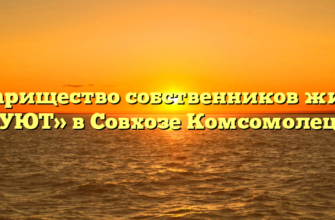 Товарищество собственников жилья «УЮТ» в Совхозе Комсомолеце