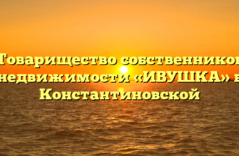 Товарищество собственников недвижимости «ИВУШКА» в Константиновской