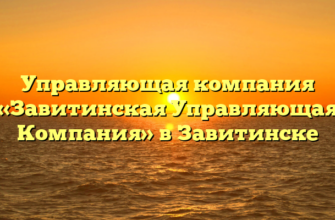 Управляющая компания «Завитинская Управляющая Компания» в Завитинске