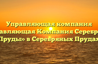 Управляющая компания «Управляющая Компания Серебряные Пруды» в Серебряных Прудах