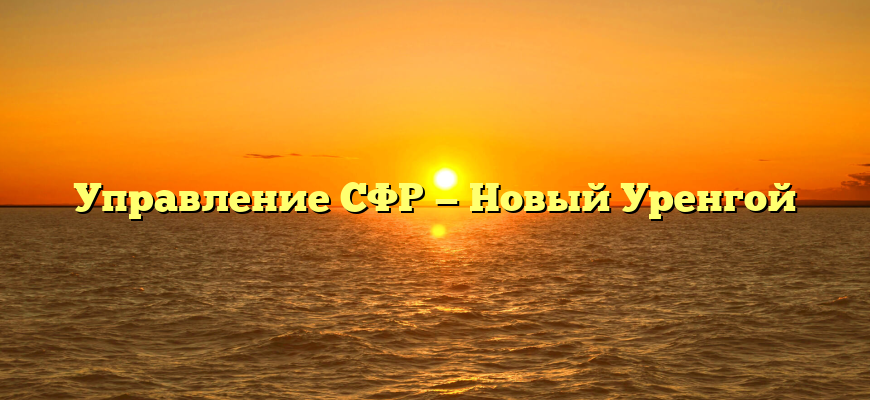 Управление СФР — Новый Уренгой