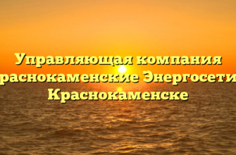 Управляющая компания «Краснокаменские Энергосети» в Краснокаменске