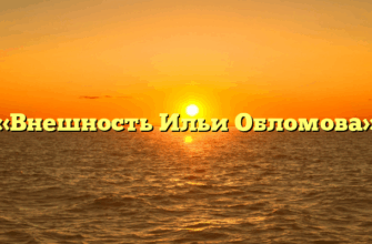 «Внешность Ильи Обломова»