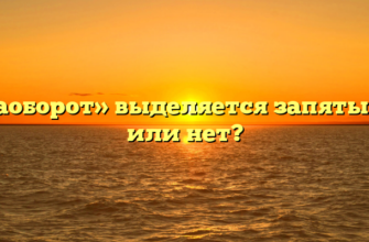 «Наоборот» выделяется запятыми или нет?