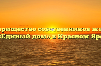 Товарищество собственников жилья «Единый дом» в Красном Яре