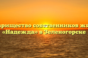 Товарищество собственников жилья «Надежда» в Зеленогорске