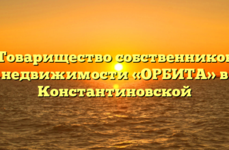 Товарищество собственников недвижимости «ОРБИТА» в Константиновской