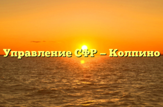 Управление СФР — Колпино