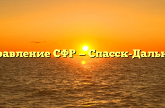Управление СФР — Спасск-Дальний