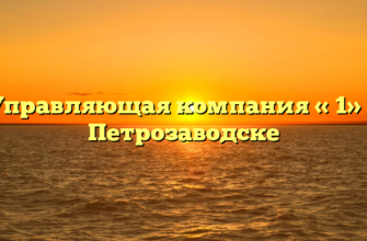 Управляющая компания «№1» в Петрозаводске