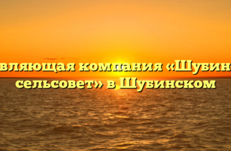 Управляющая компания «Шубинский сельсовет» в Шубинском