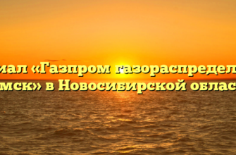 Филиал «Газпром газораспределение Томск» в Новосибирской области