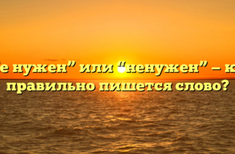 “Не нужен” или “ненужен” — как правильно пишется слово?