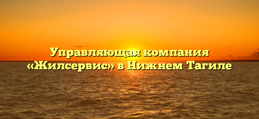 Управляющая компания «Жилсервис» в Нижнем Тагиле