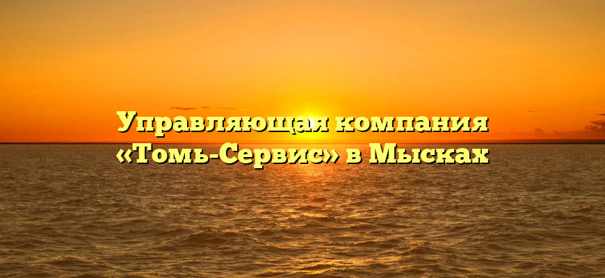 Управляющая компания «Томь-Сервис» в Мысках