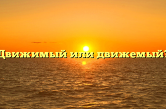 Движимый или движемый?
