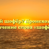 Кто такой шофёр? Происхождение и значение слова «шофёр»