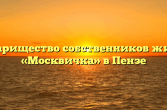 Товарищество собственников жилья «Москвичка» в Пензе