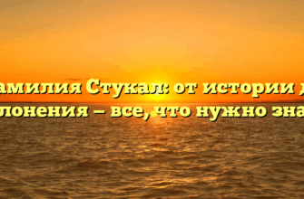 Фамилия Стукал: от истории до склонения — все, что нужно знать