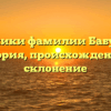 Хроники фамилии Бабухин: история, происхождение и склонение