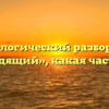 Морфологический разбор слова «подводящий», какая часть речи