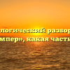 Морфологический разбор слова «джемпер», какая часть речи