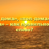 «Пол дома», «пол-дома» или «полдома» — как правильно пишется слово?