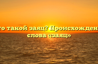 Кто такой заяц? Происхождение слова «заяц»
