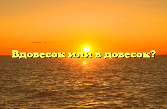 Вдовесок или в довесок?