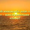 «Какой-никакой» или «какой никакой» — как правильно пишется слово?
