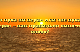 «Ни пуха ни пера» или «не пуха не пера» — как правильно пишется слово?