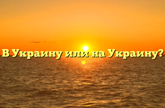 В Украину или на Украину?