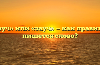 «Завуч» или «зауч» — как правильно пишется слово?